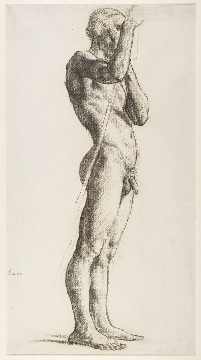 Een Studie van een Mannelijk Figuur, 1906 door Derwent Lees