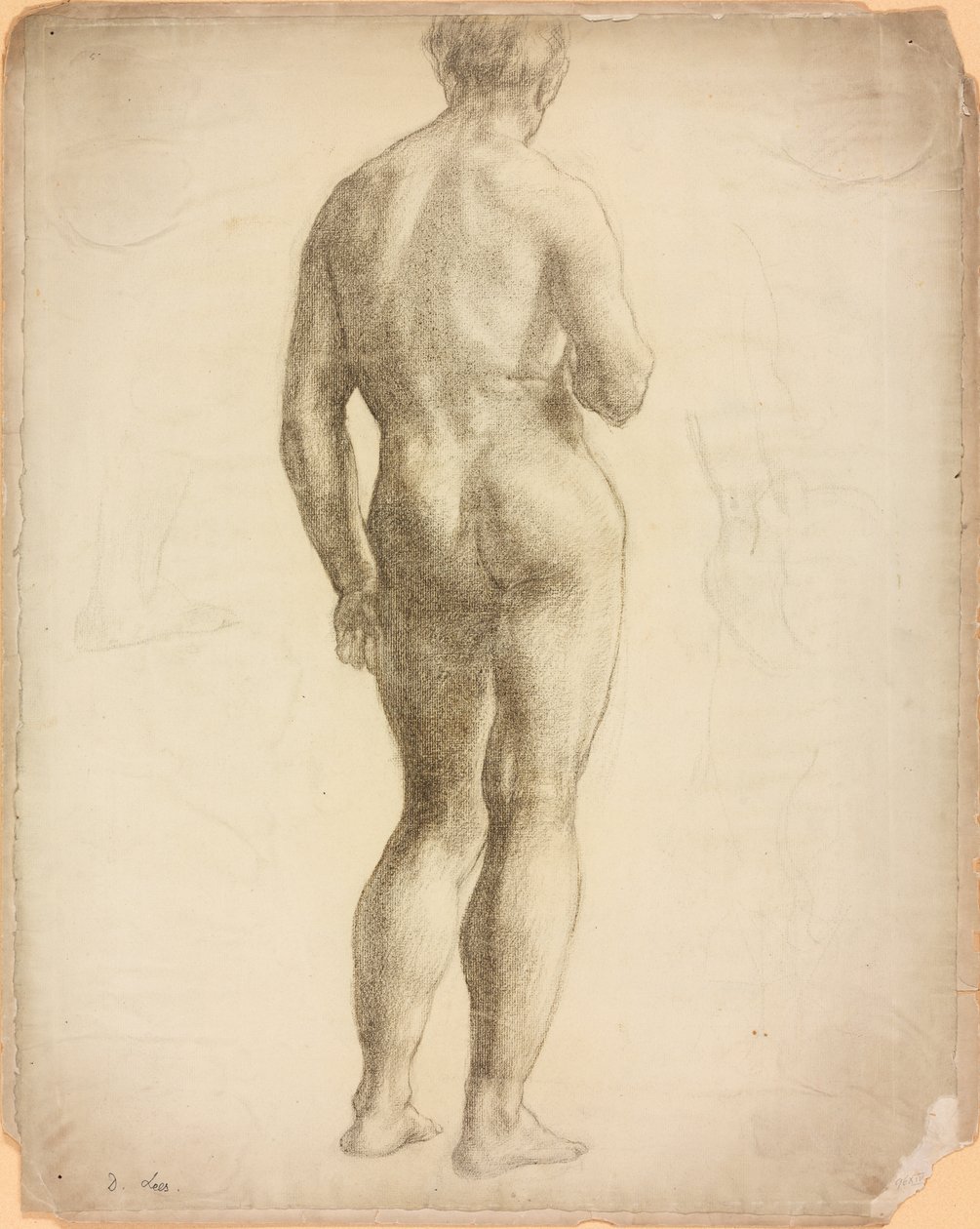 Een studie van een mannelijk figuur door Derwent Lees