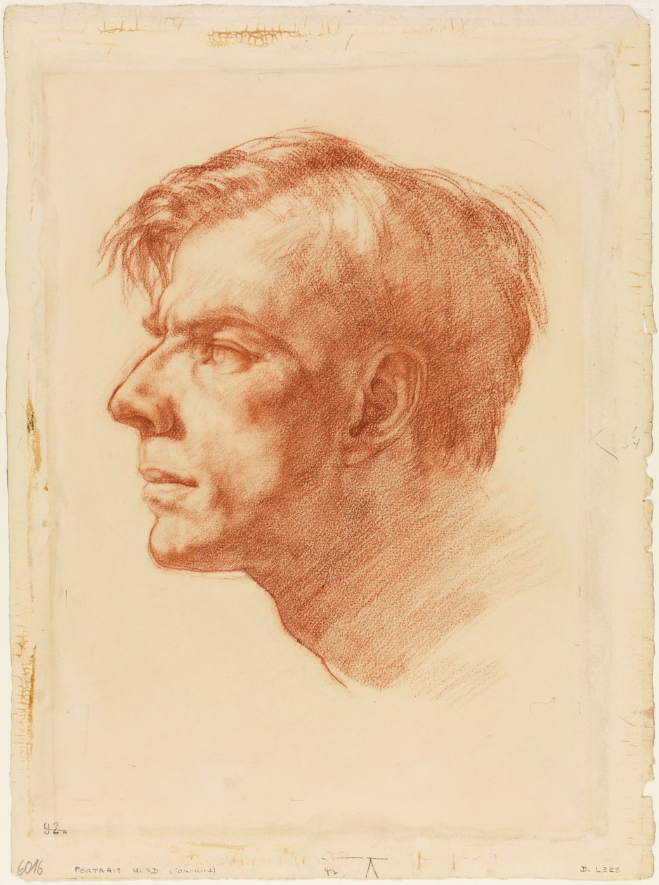 Portret van John Fothergill, ca. 1907 (sanguine op papier) door Derwent Lees