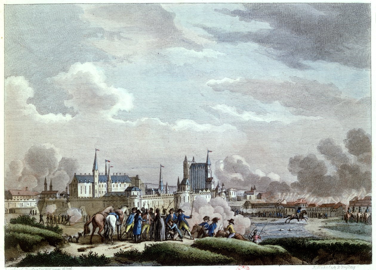 De aanval op Nantes, 27-29 juni 1793, door de Vendeese Opstandelingen, 1800 door Desfontaines
