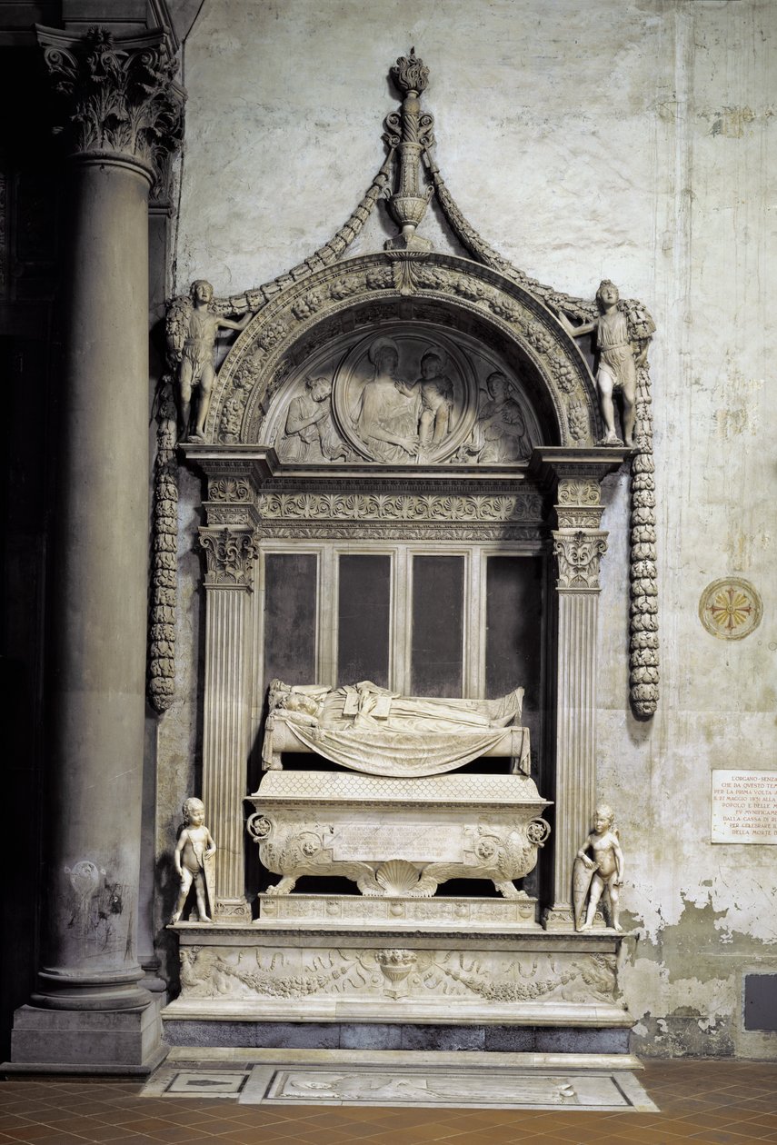 Graf van Carlo Marsuppini (overleden 1453), 1453-55 door Desiderio da Settignano