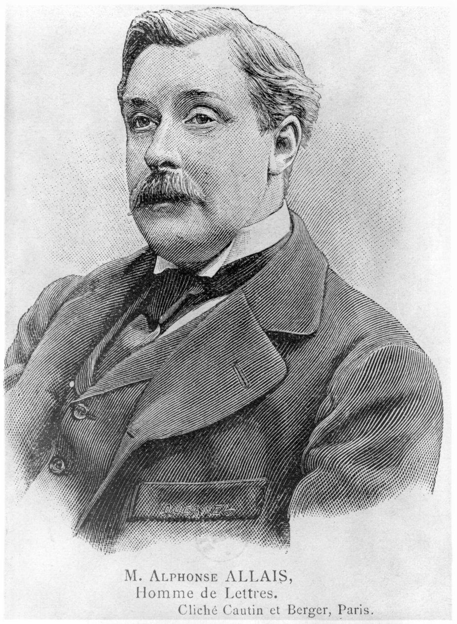 Alphonse Allais (1855-1905) eind 19e eeuw door Desire Mathieu Quesnel