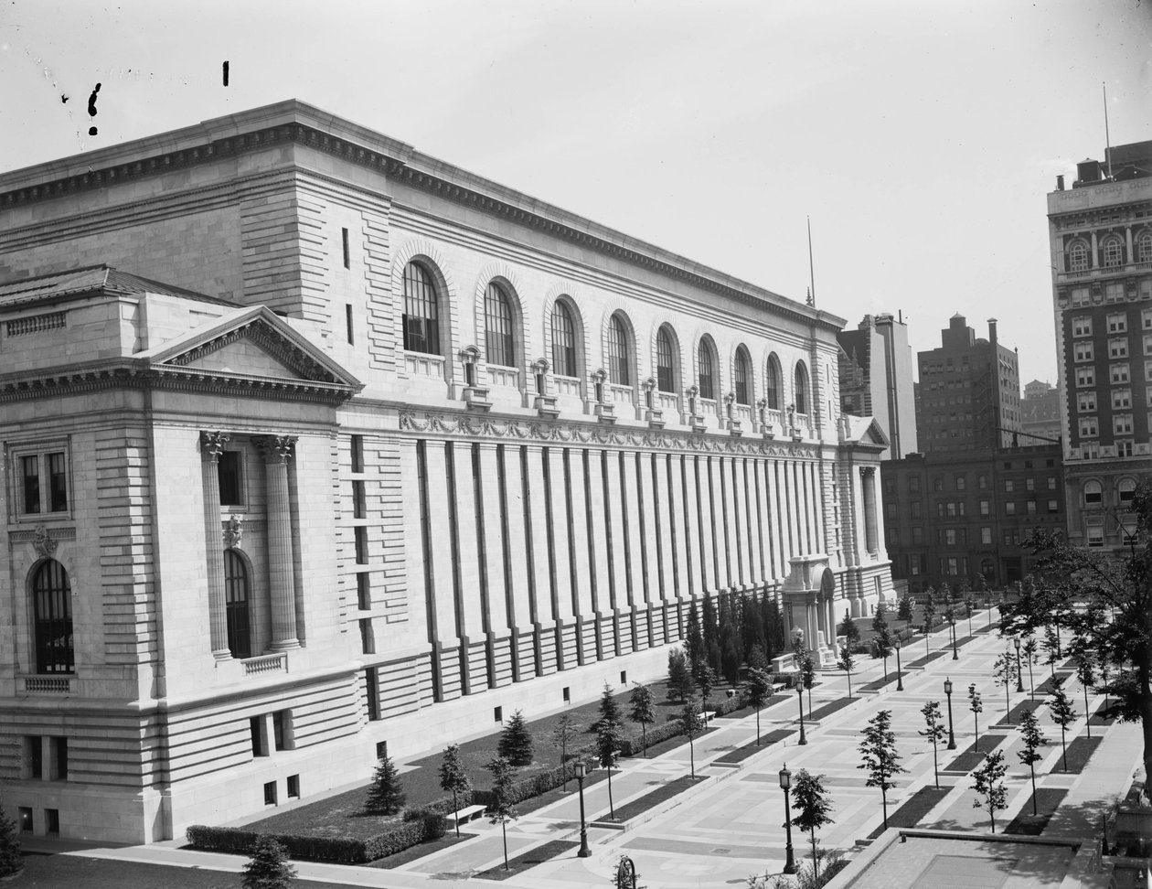 New York Public Library, ca. 1910 door Detroit Publishing Co.