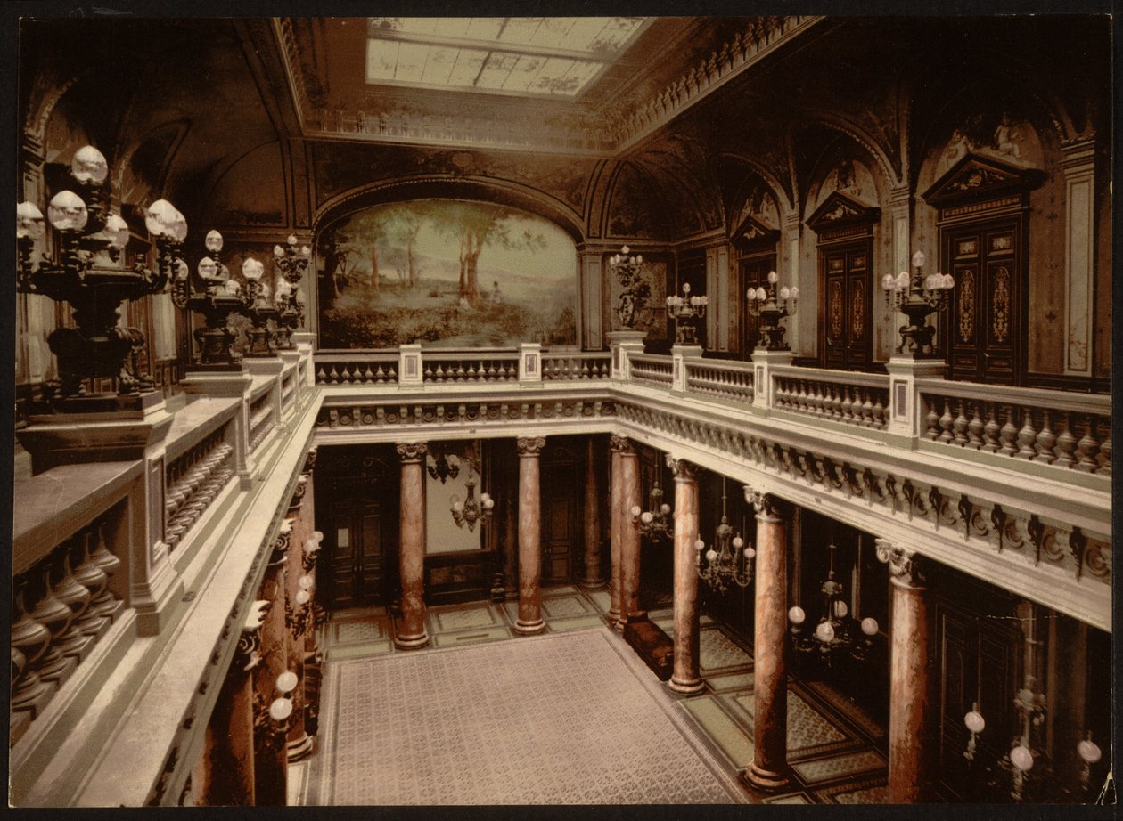 Casino-ingang, Atrium, Monte Carlo, Riviera door Detroit Publishing Co.