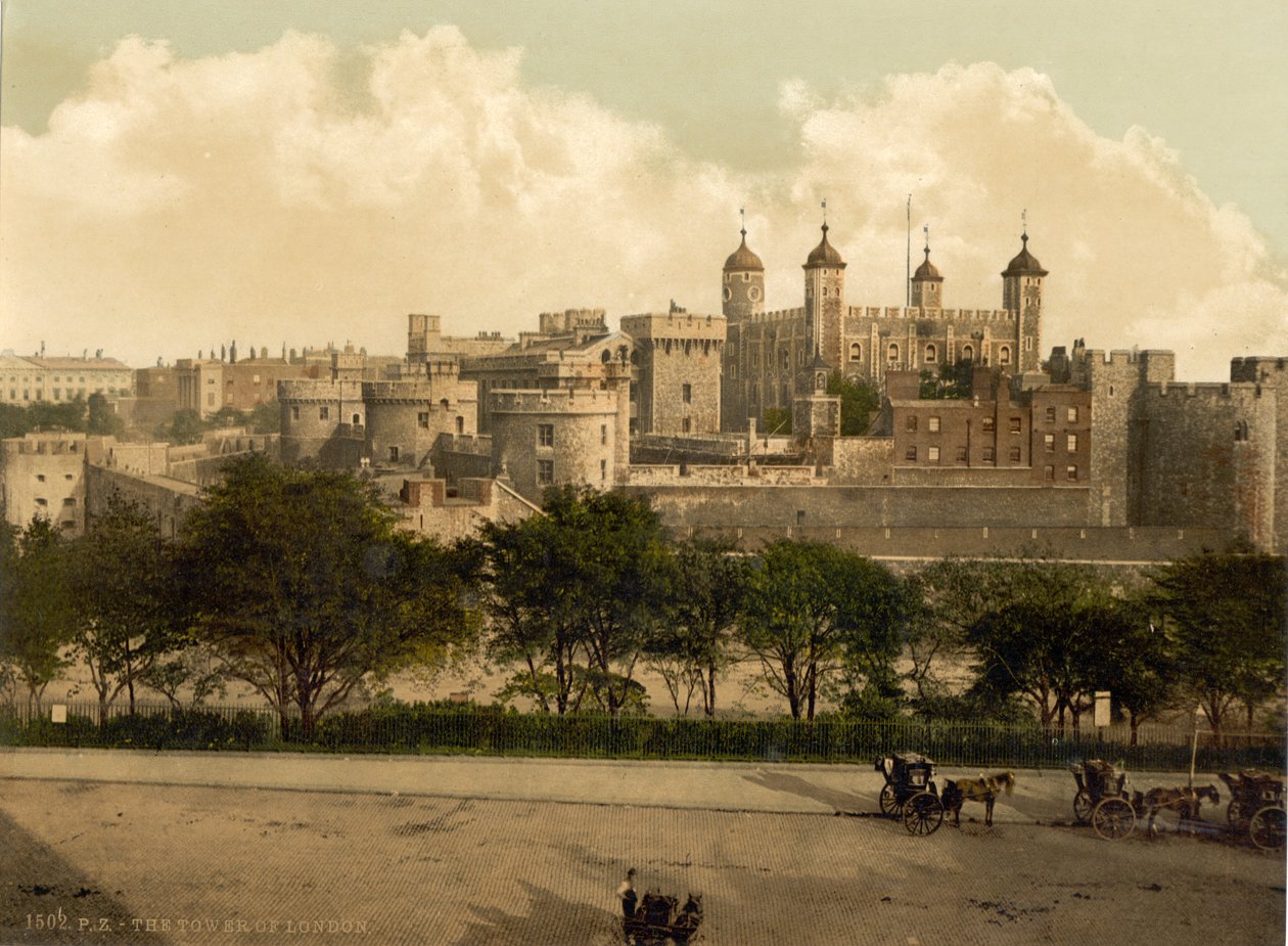 De Toren van Londen, c.1890-1900 door Detroit Publishing Co.