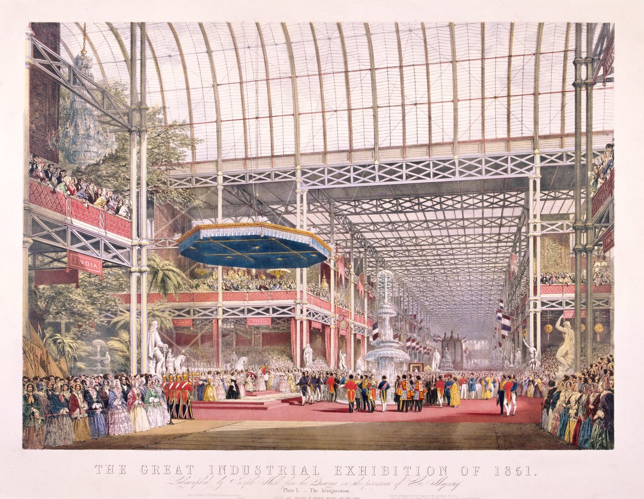 Grote Tentoonstelling, Crystal Palace, Hyde Park, Londen, 1851 door Dickinson Brothers
