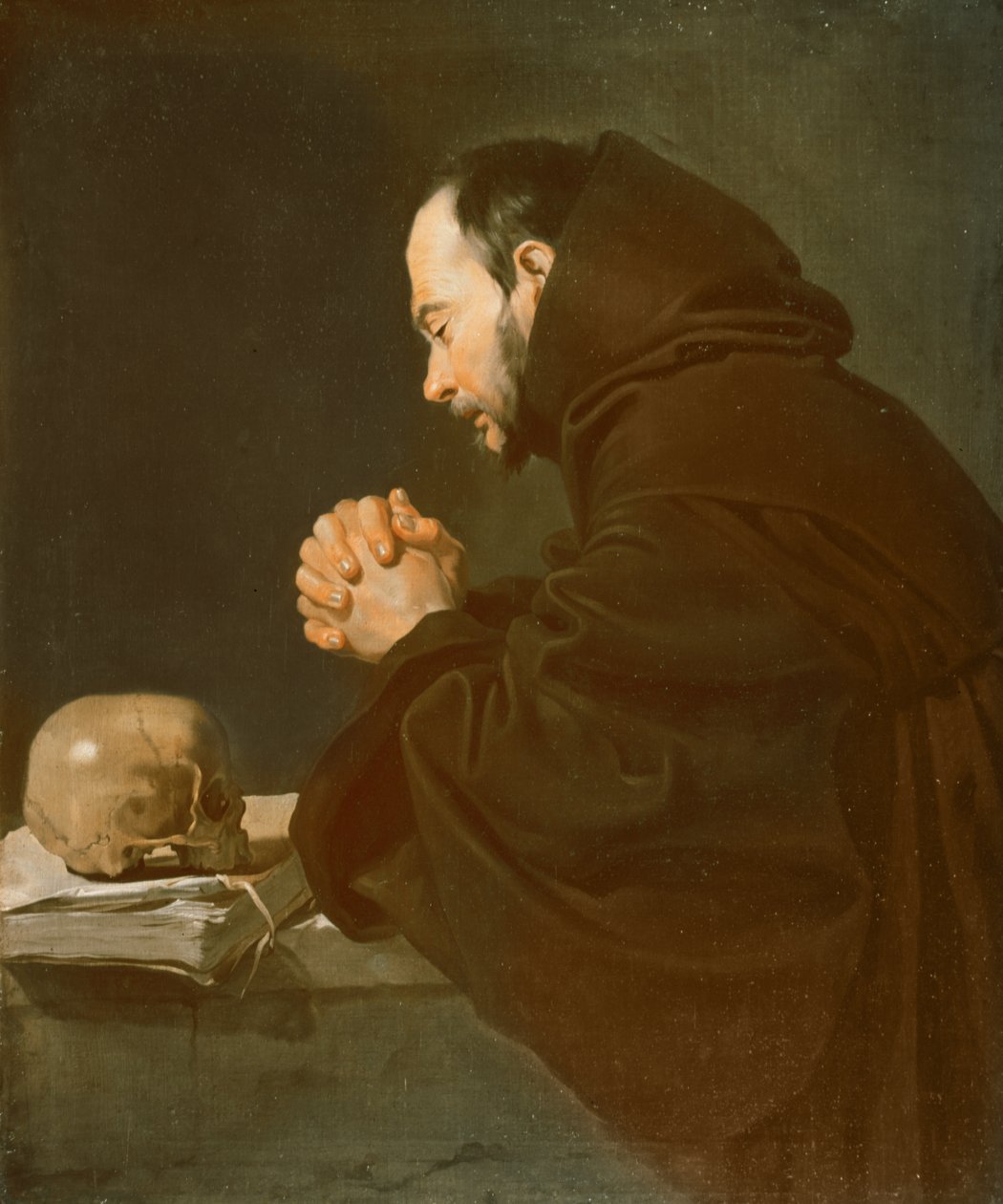 Sint Franciscus in gebed door Diego Velázquez