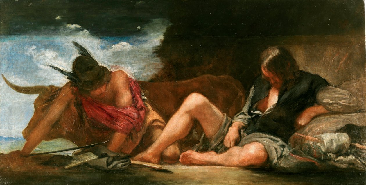 Fabel van Mercurius en Argus door Diego Velázquez