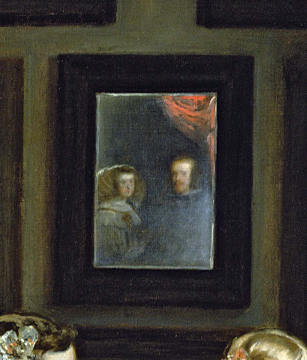 Las Meninas of De Familie van Filips IV, c.1656 (detail) door Diego Velázquez