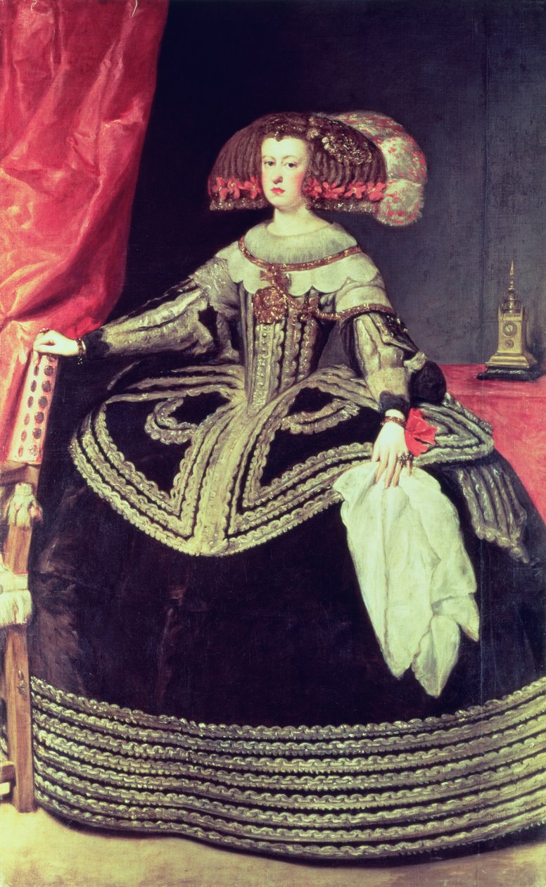 Koningin Mariana van Oostenrijk (1635-96) ca. 1653 door Diego Velázquez