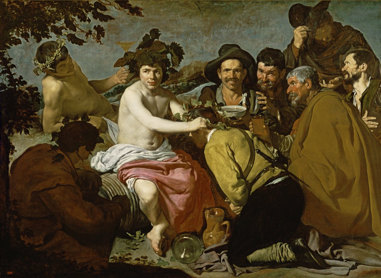 Triomf van Bacchus, 1628 door Diego Velázquez