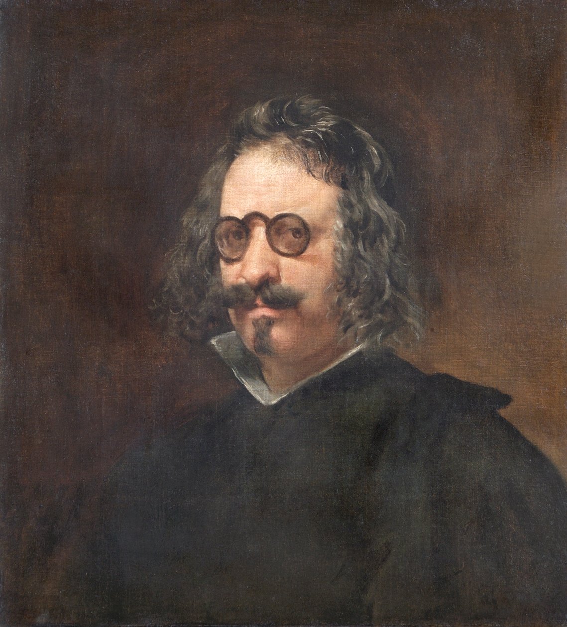 Francisco Gomez de Quevedo y Villegas door Diego Rodriguez de Silva (studio of) Velazquez