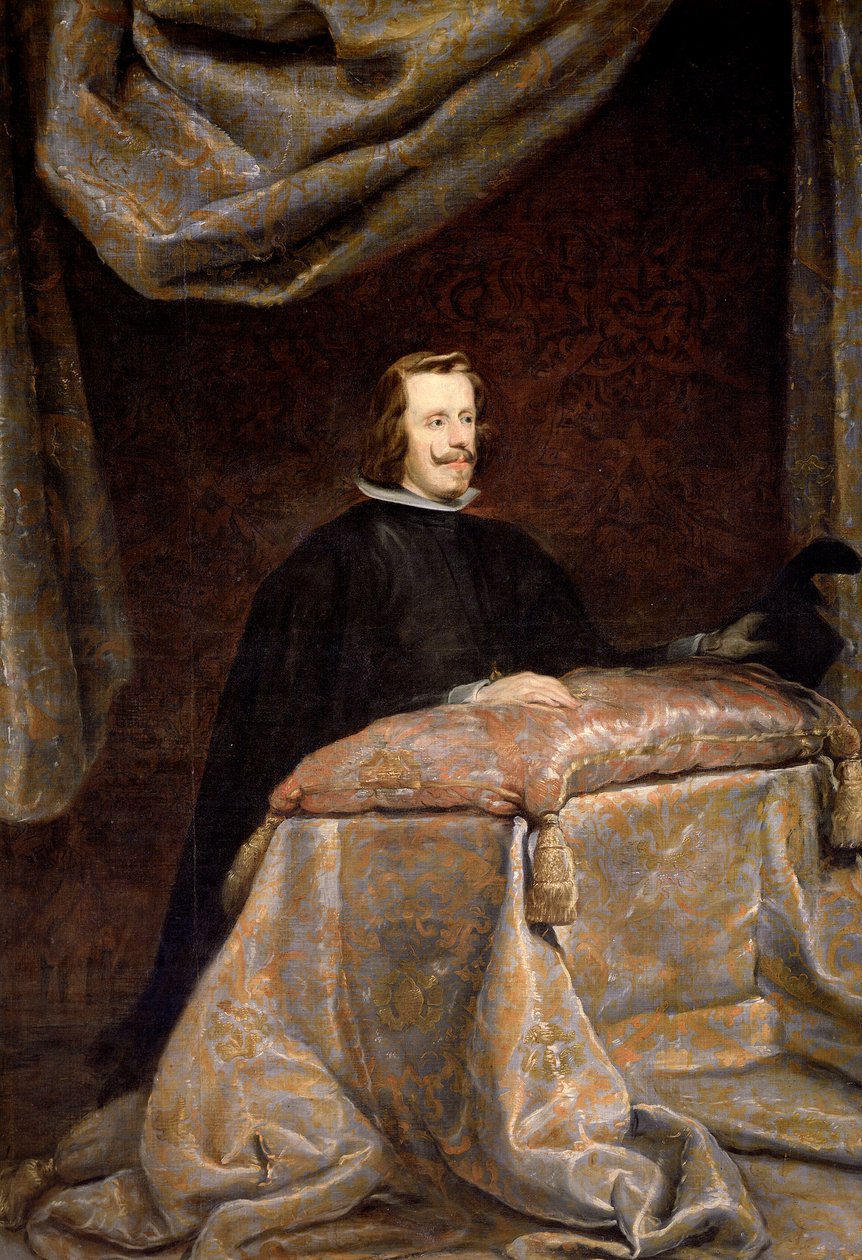 Filips IV in Gebed door Diego Rodriguez de Silva (studio of) Velazquez