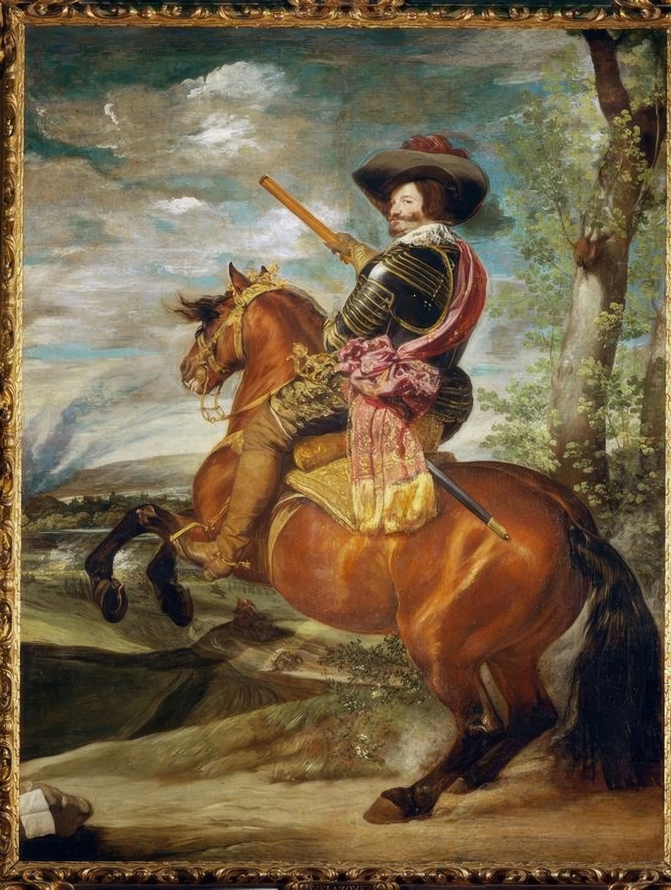 Graaf-Duque de Olivares te Paard door Diego Velázquez