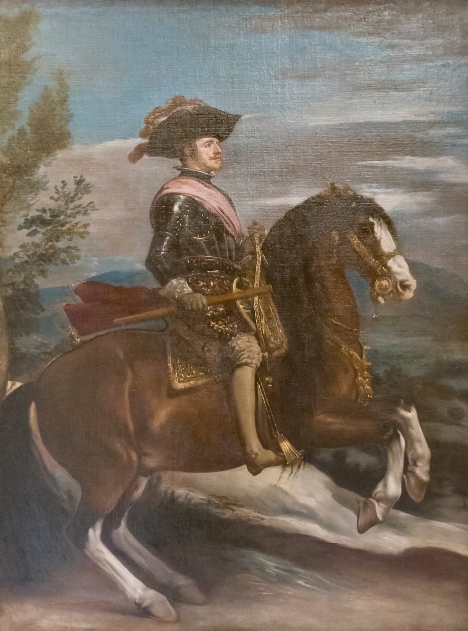 Ruiterportret van Filips IV door Diego Velázquez
