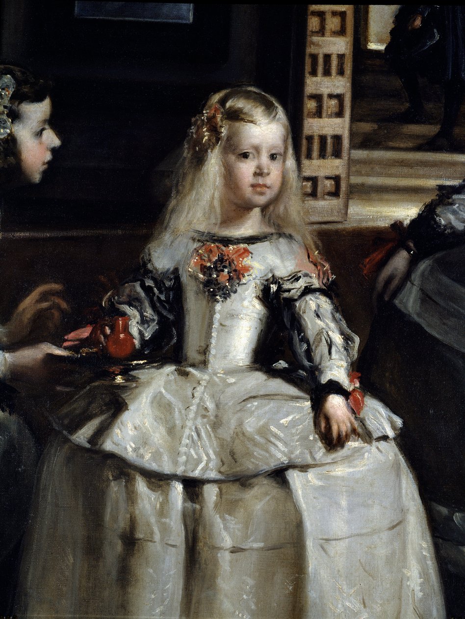 Las Meninas (detail) door Diego Rodriguez de Silva y Velazquez
