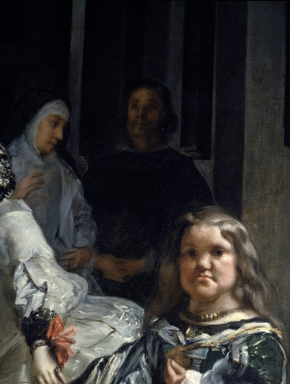 Las Meninas (detail) door Diego Rodriguez de Silva y Velazquez