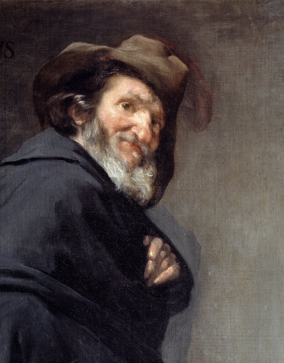 Menippe (Detail). Portret Menippe de Sinope, Griekse dichter en filosoof van de Cynische School door Diego Velázquez