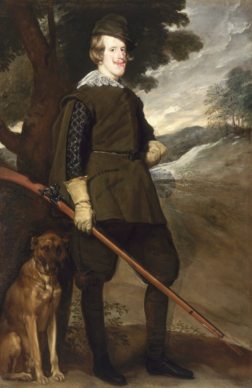 Filips IV (1605-65) Koning van Spanje door Diego Velázquez