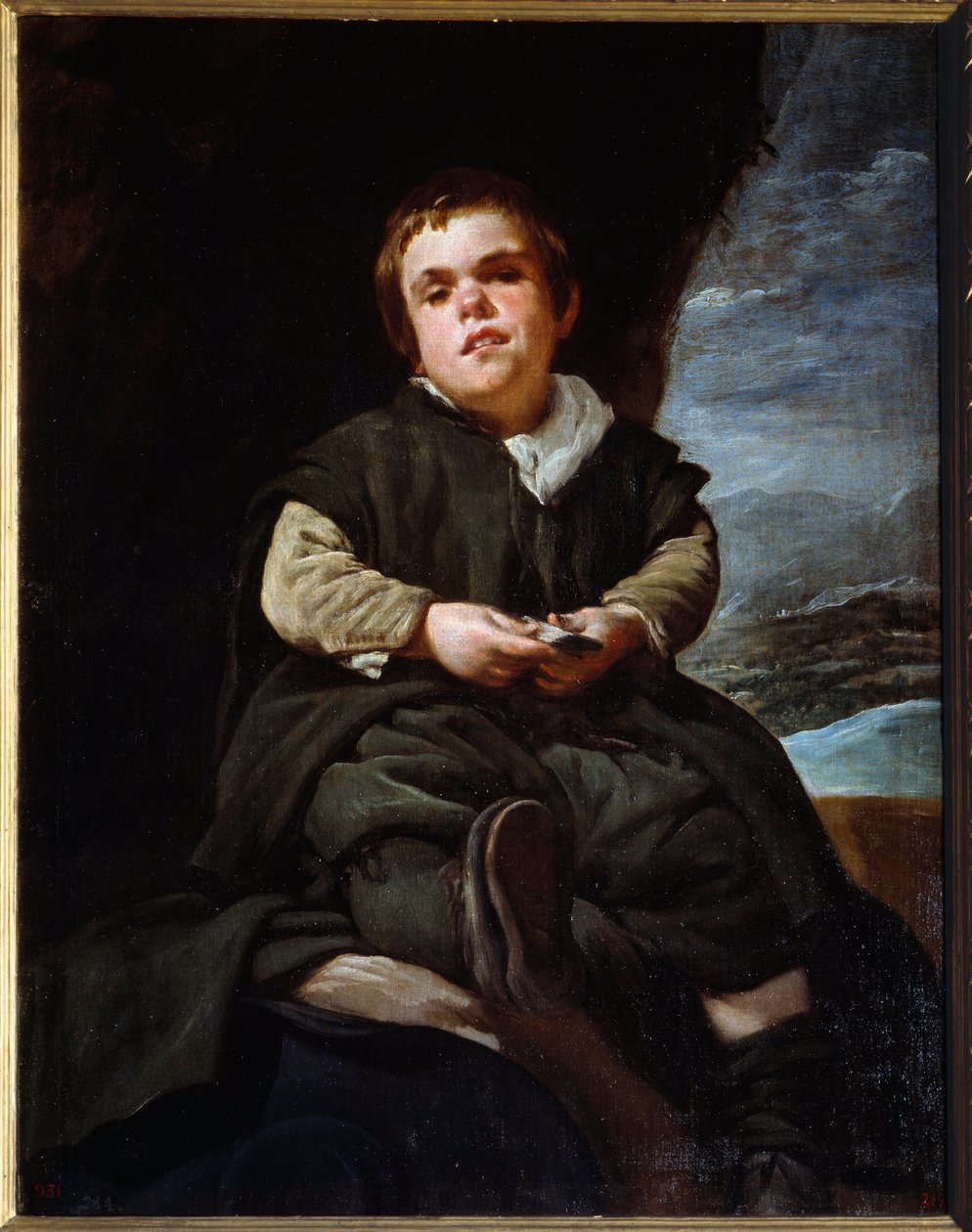 Portret van de nar Francisco Lezcano, genaamd het kind van Vallecas door Diego Velázquez