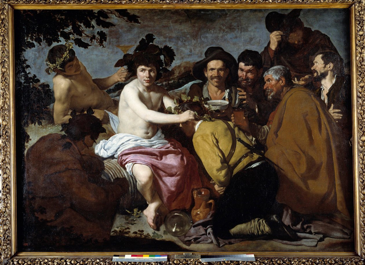 De triomf van Bacchus of "De dronkaards" door Diego Velázquez