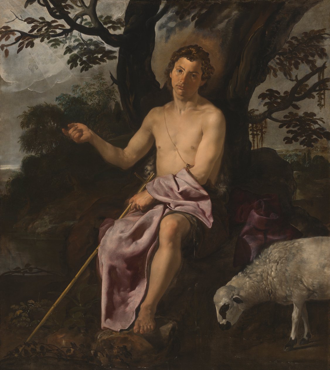 Sint Johannes de Doper in de wildernis door Diego Velázquez