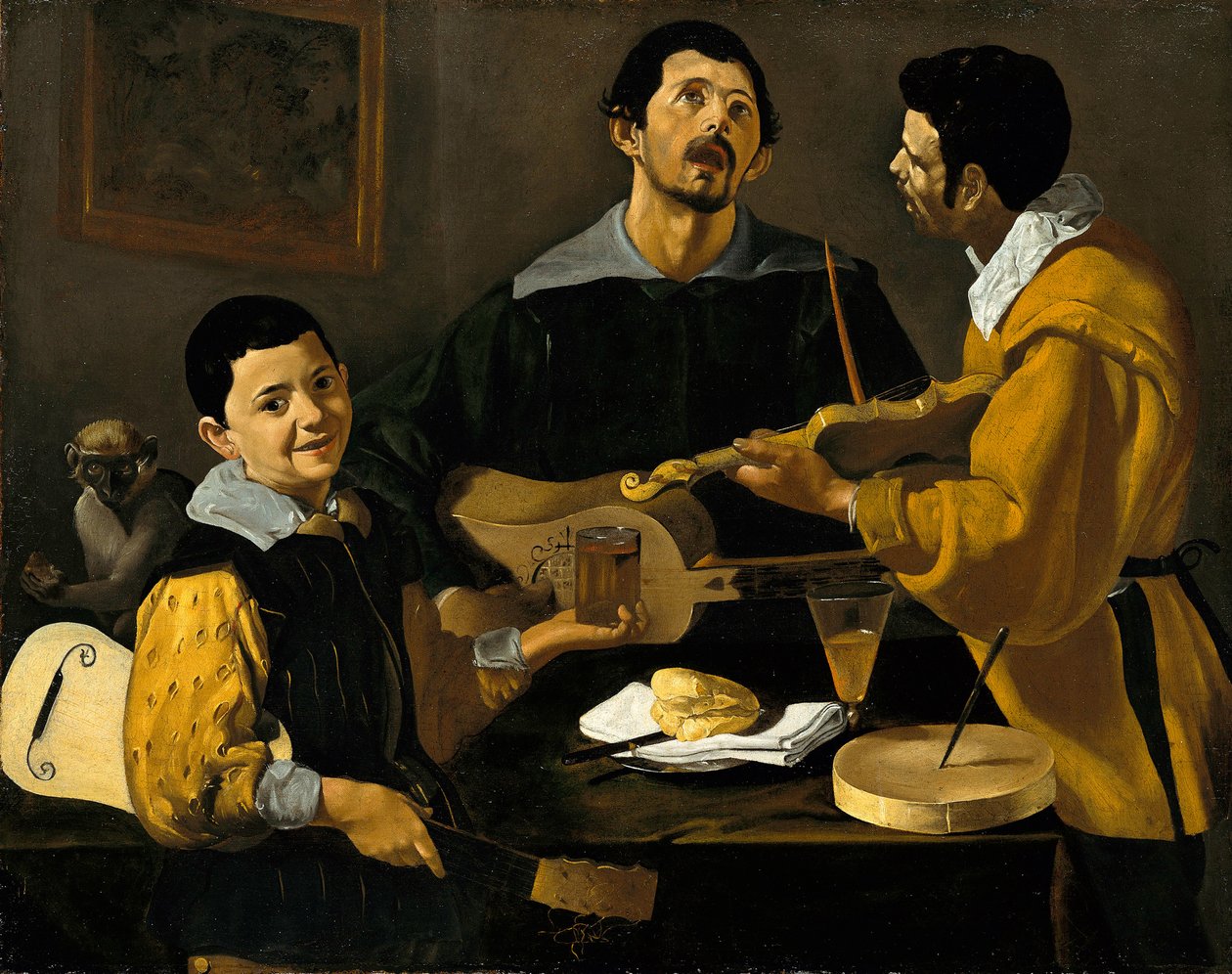 Drie muzikanten  door Diego Velázquez