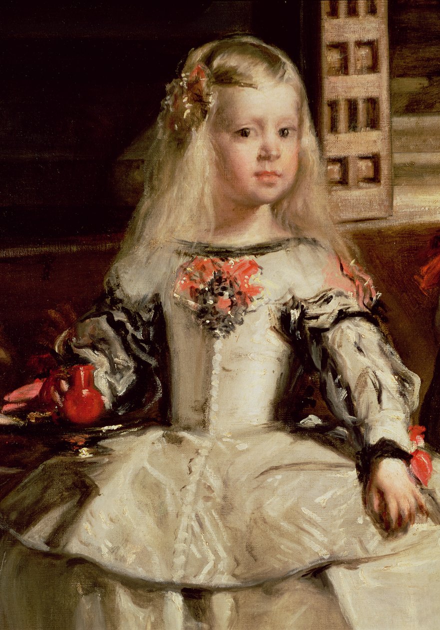 Las Meninas of De Familie van Filips IV, c.1656 (detail) door Diego Velázquez