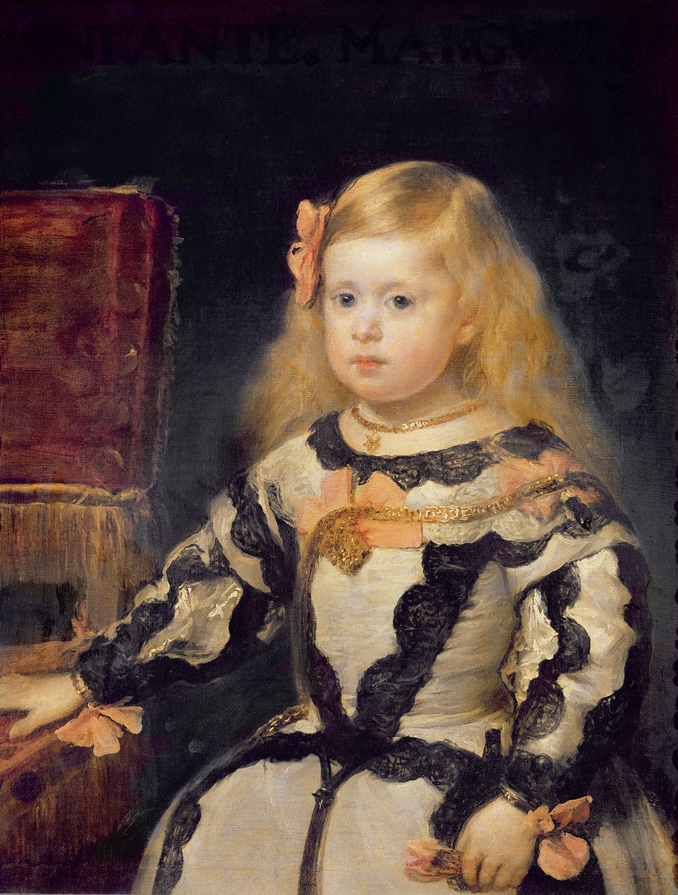 Portret van de Infanta Maria Marguerita (1651-73) 1654 door Diego Velázquez