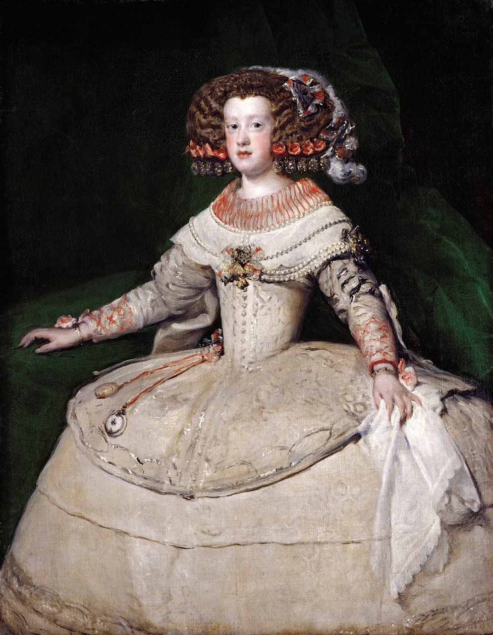 De infanta Maria Theresa van Spanje, 1650s door Diego Velázquez