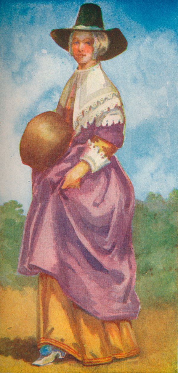 Een vrouw uit de tijd van Cromwell, 1907 door Dion Clayton Calthrop