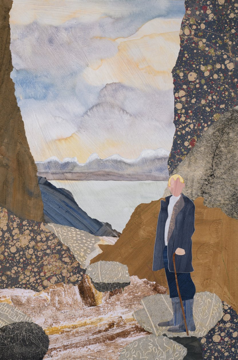 Tussen fjorden (collage) door Dione Verulam