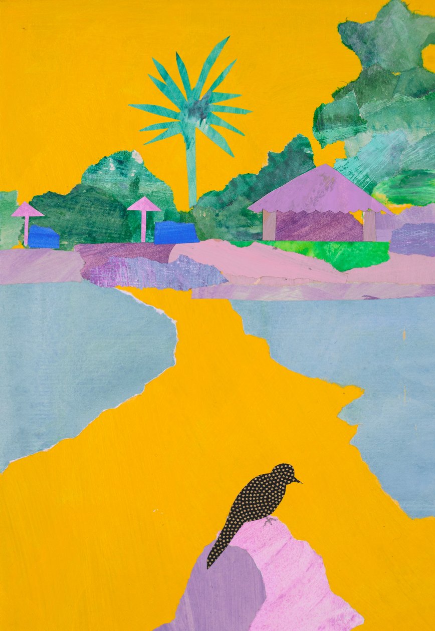 Braziliaans strand (collage) door Dione Verulam