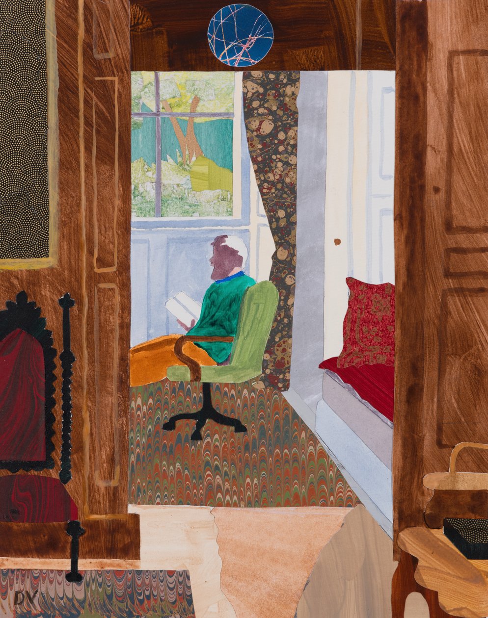 Stilte (collage) door Dione Verulam