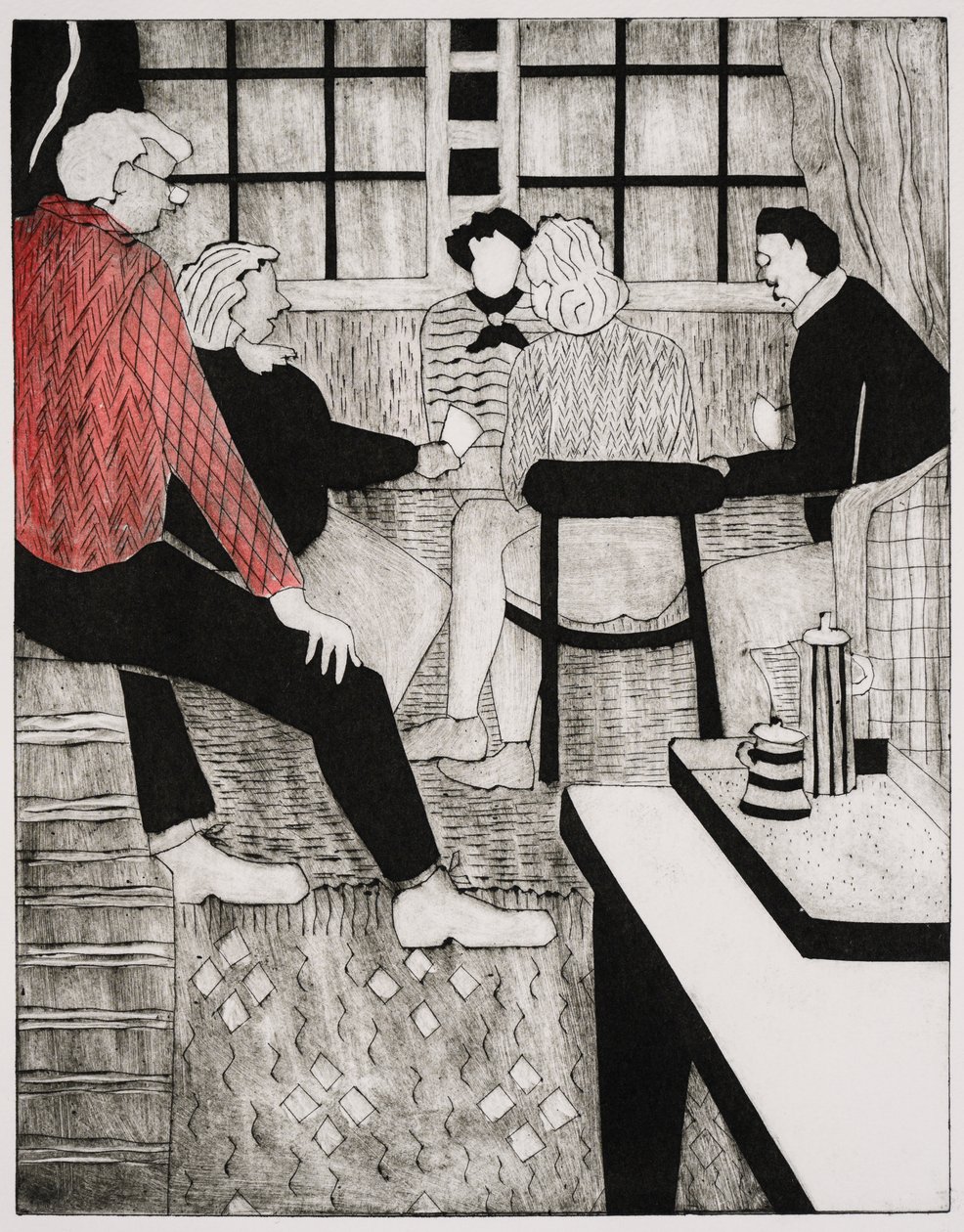 De brugonderwijzer (collagraaf) door Dione Verulam