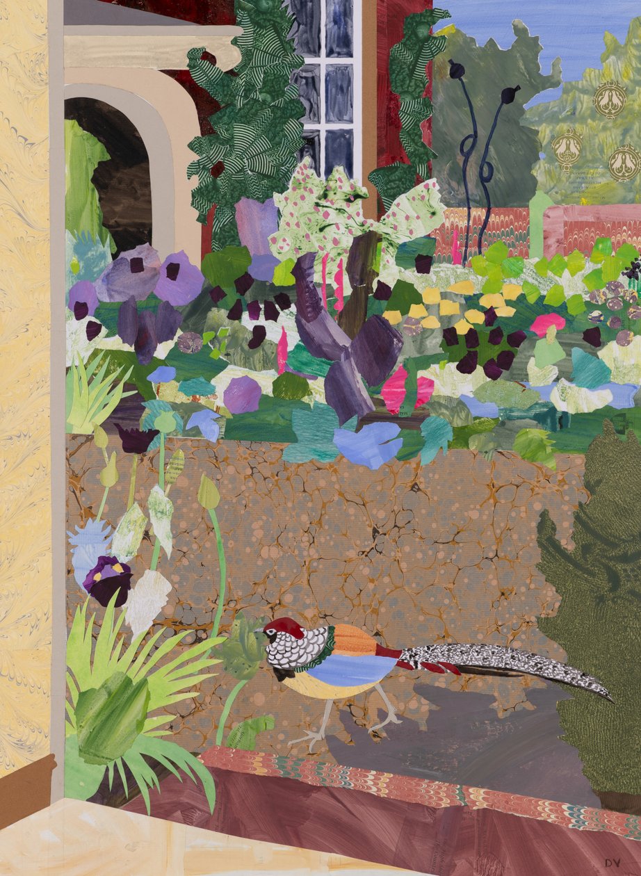 Uitzicht vanuit studio (collage) door Dione Verulam