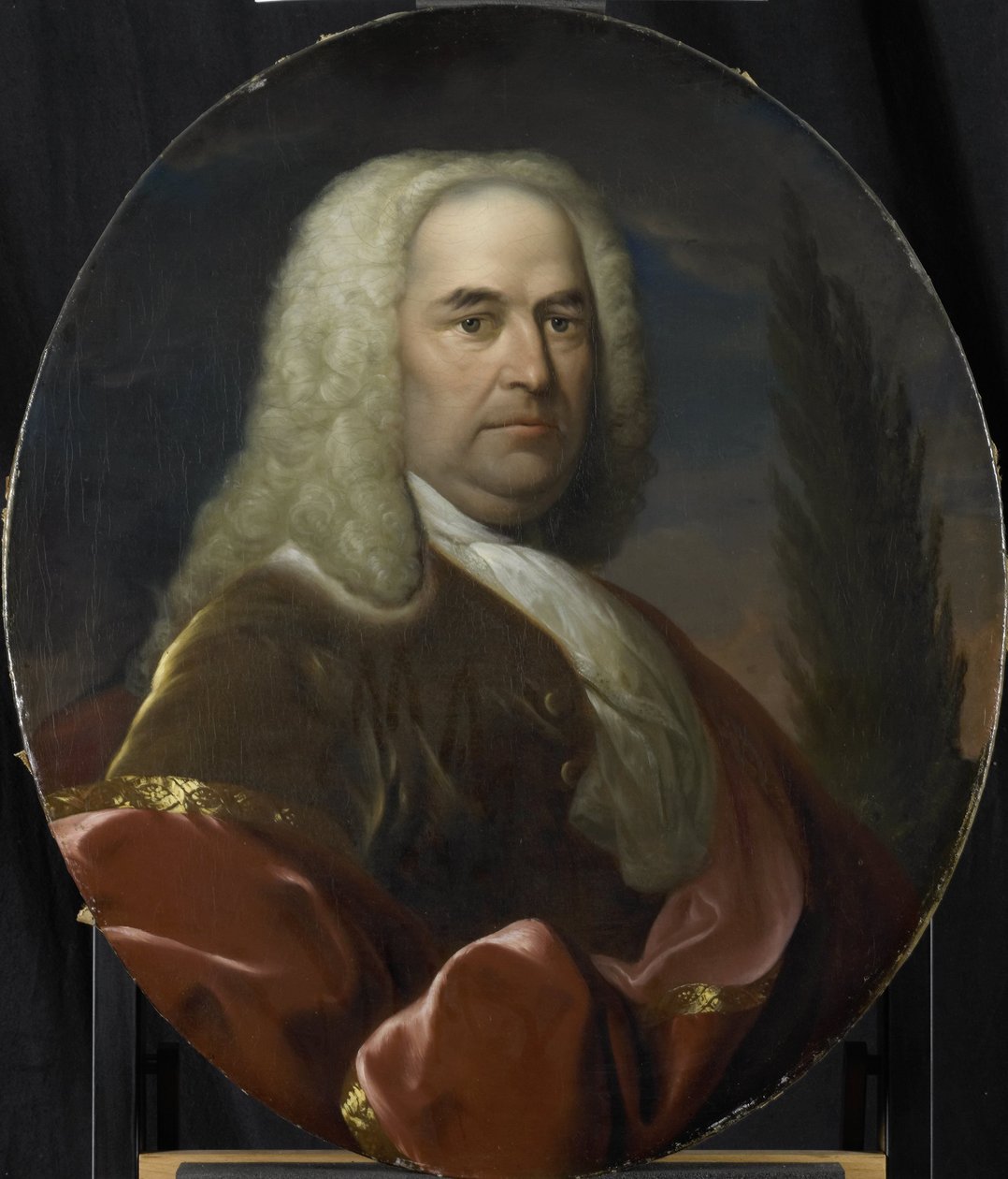 Portret van Hugo du Bois, directeur van de Rotterdamse Kamer van de VOC, gekozen in 1734 door Dionys van Nijmegen