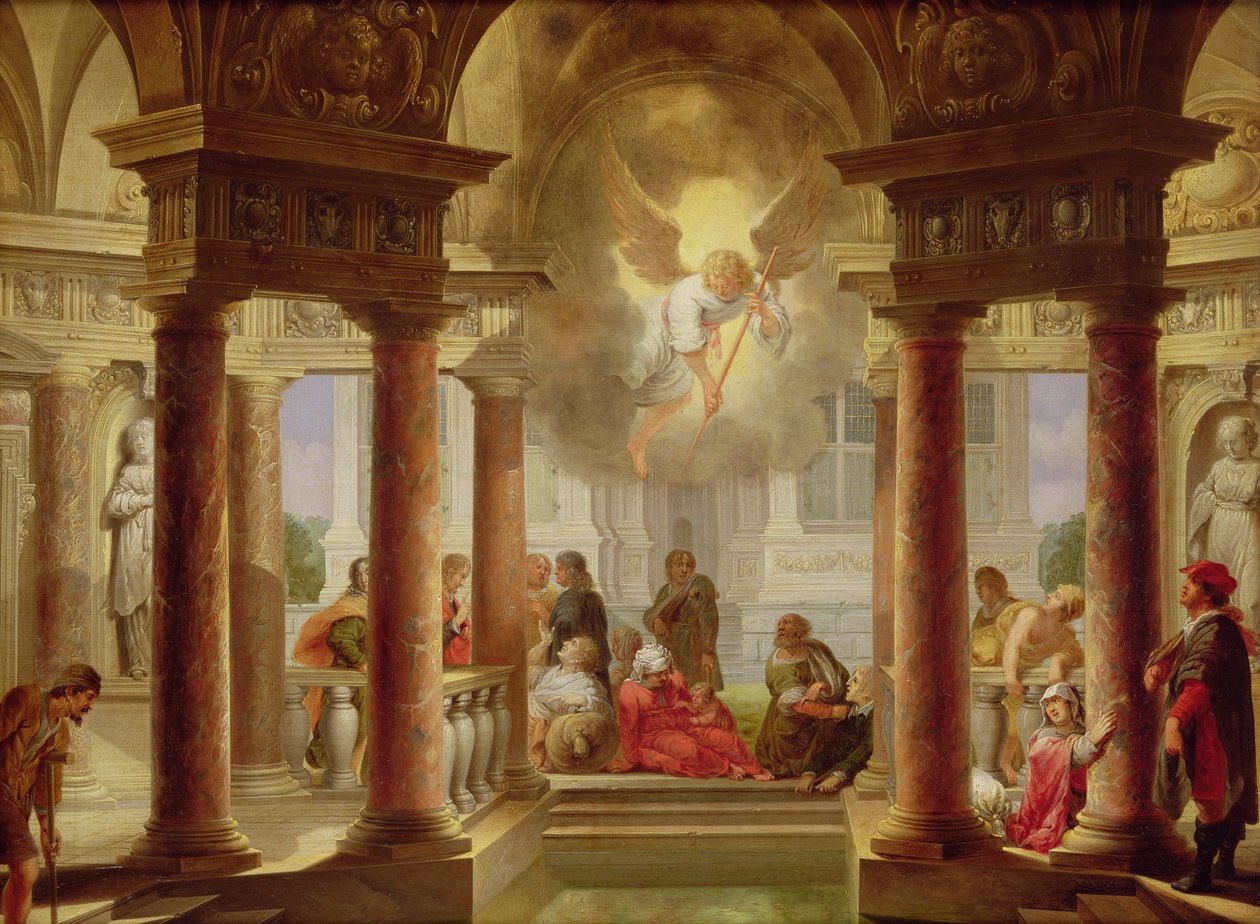 Het badwater van Bethesda, 1645 door Dirck van Delen