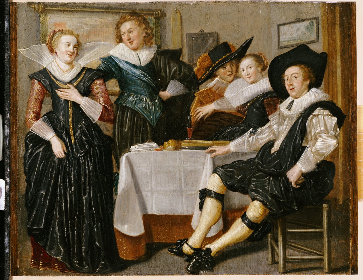 Een Vrolijk Gezelschap in een Interieur door Dirck Hals