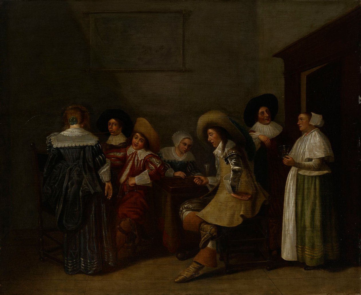 Een vrolijk gezelschap door Dirck Hals