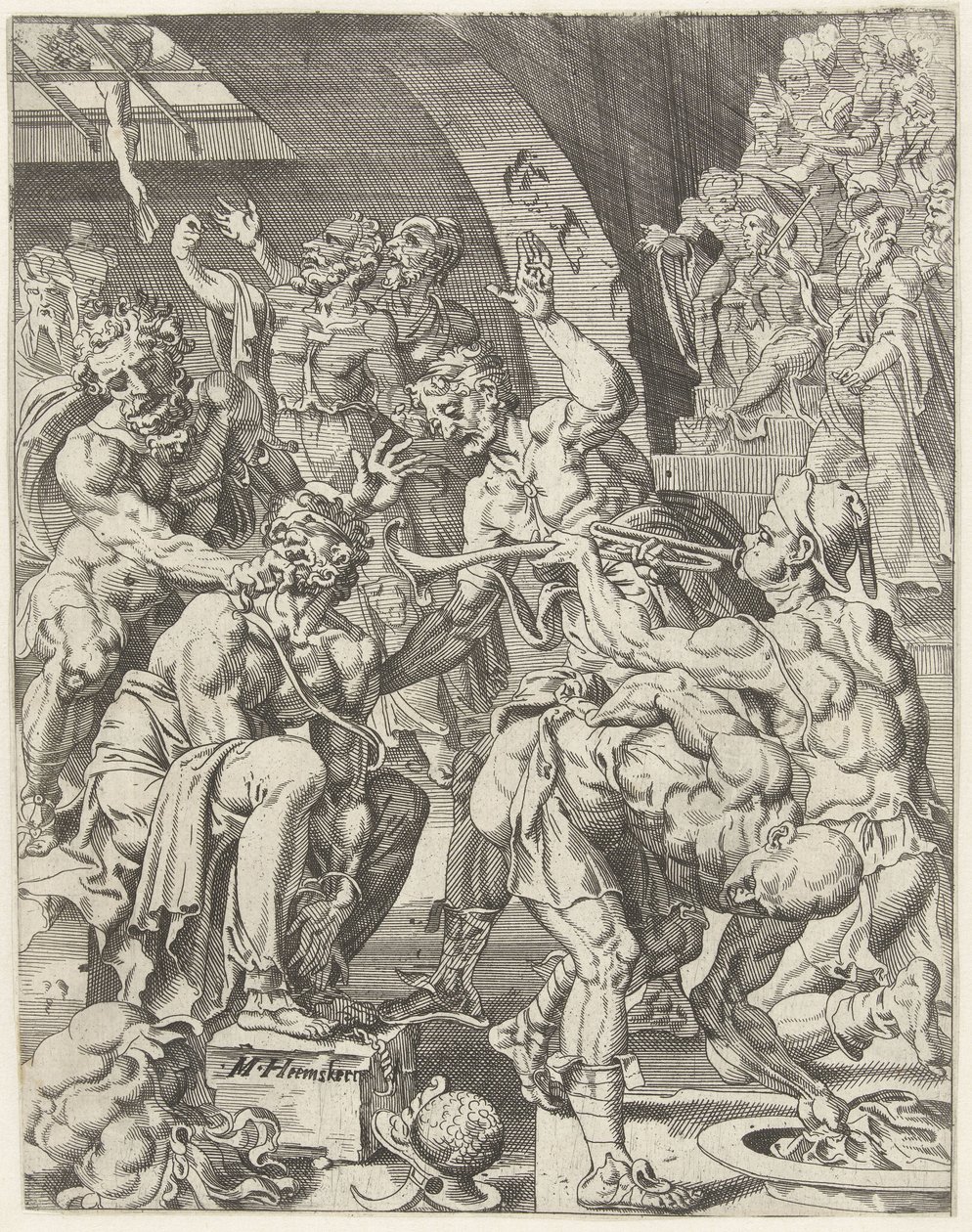 Bespotting van Christus door Dirck Volckertsz. Coornhert (attributed to)