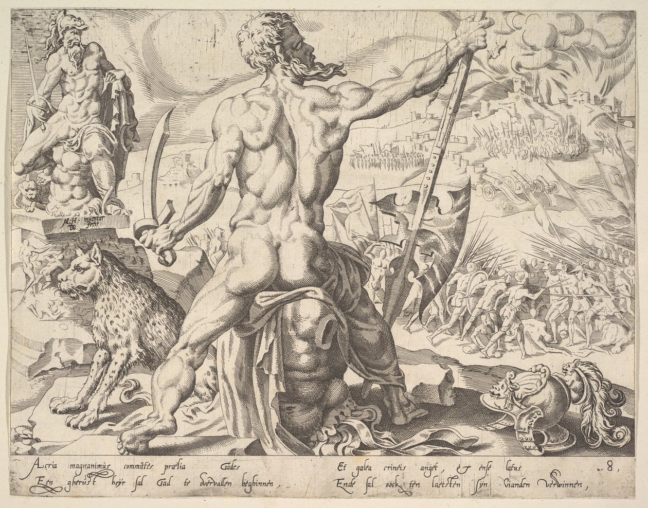 Gad, uit de serie De Twaalf Patriarchen door Dirck Volkertsen Coornhert