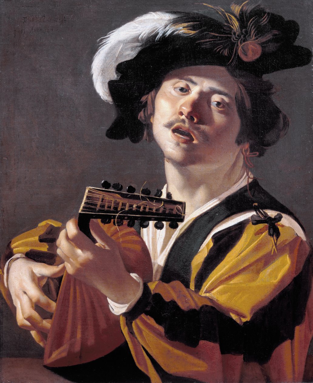 De luitspeler door Dirck van Baburen