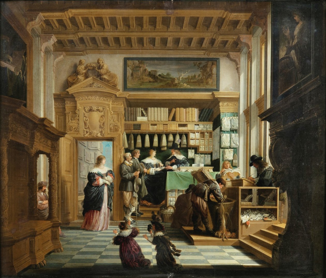 Het advocatenkabinet door Dirck van Delen