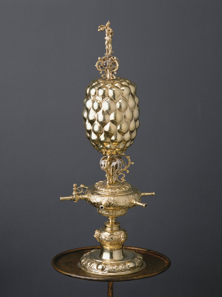 Verguld truc drinkbeker, circa 1630 door Dirich Utermarke