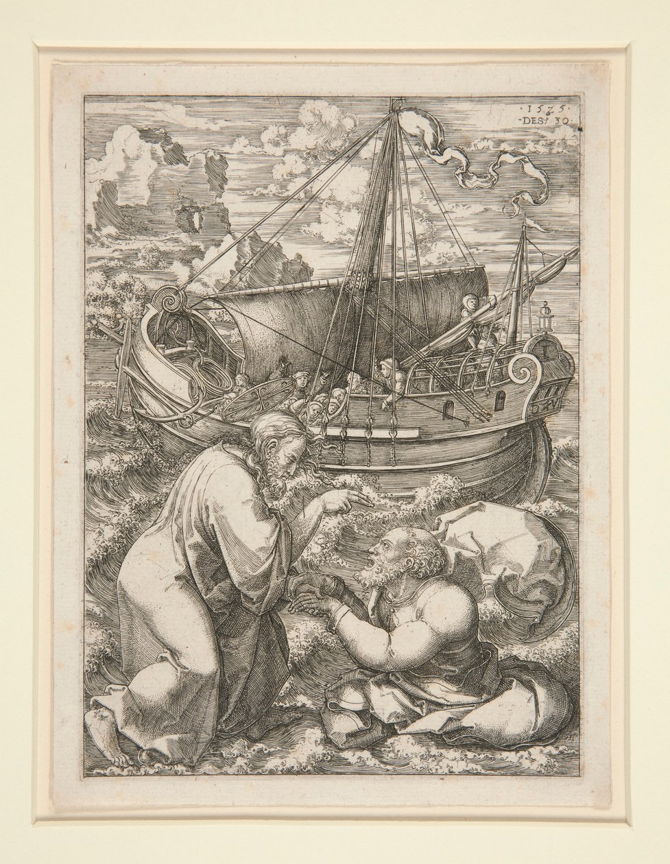 Christus Wandelend op het Water door Dirk Jacobsz Vellert