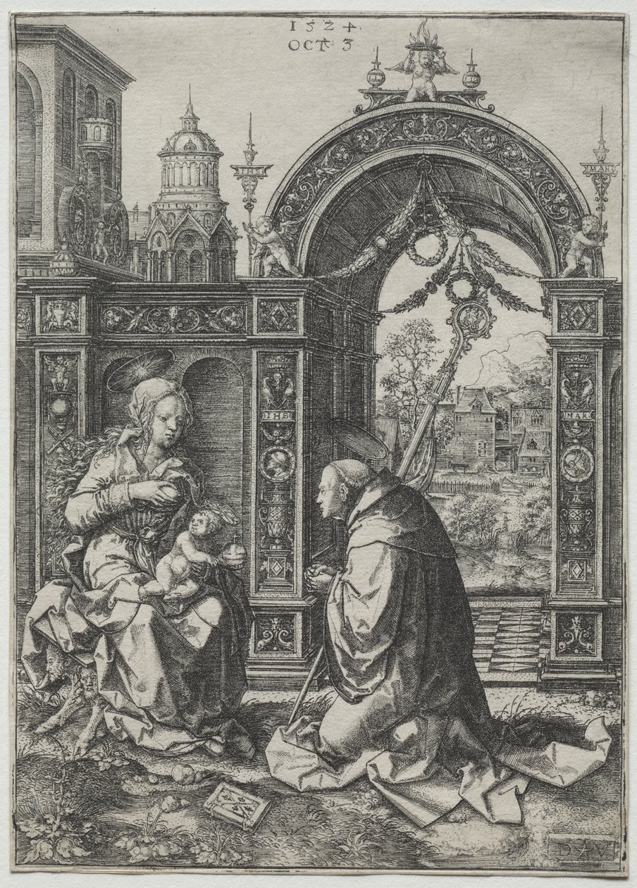 De visioen van St. Bernard door Dirk Jacobsz Vellert