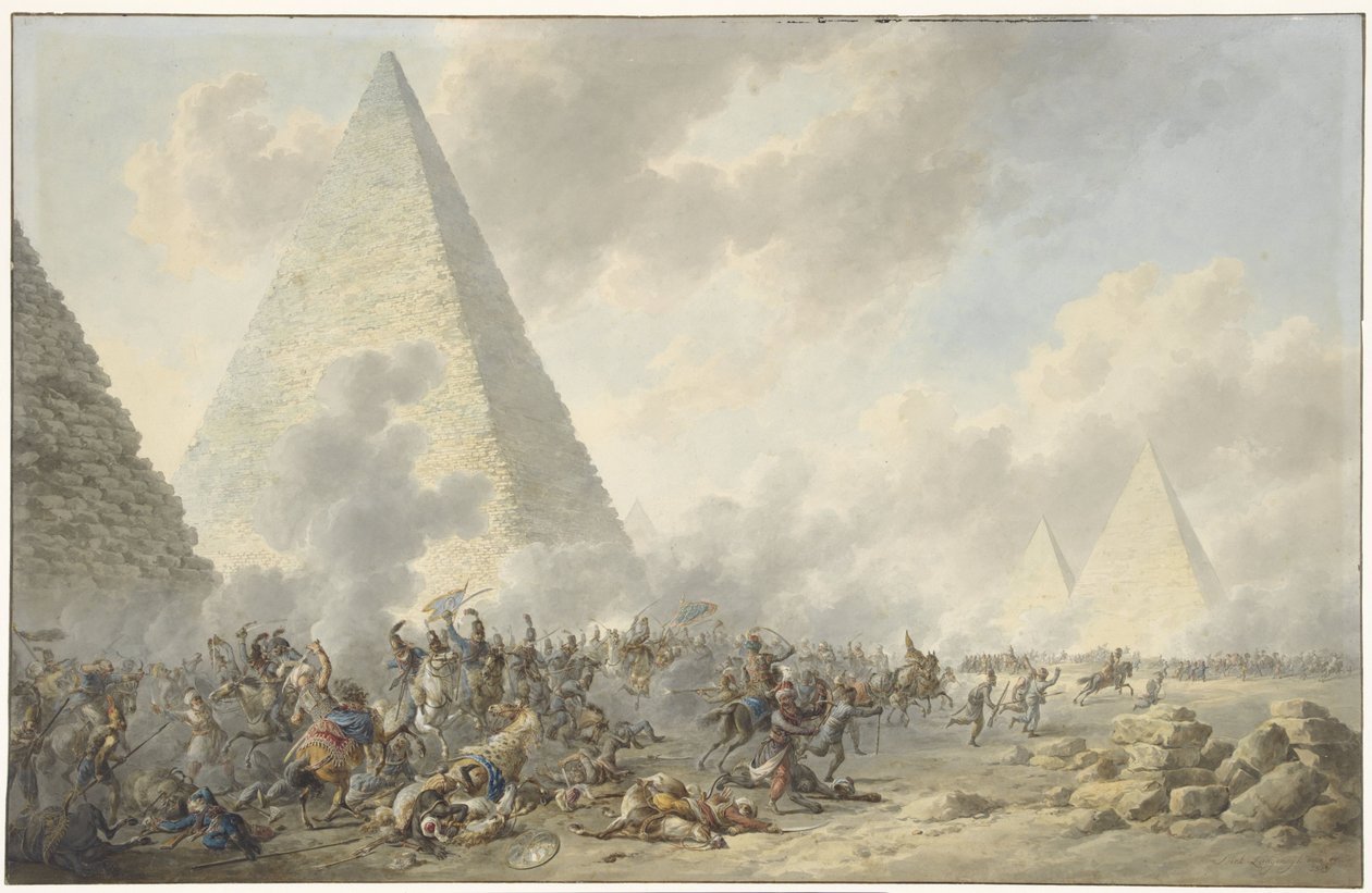 De slag bij de Piramiden, 21 Juli 1798 door Dirk Langendijk