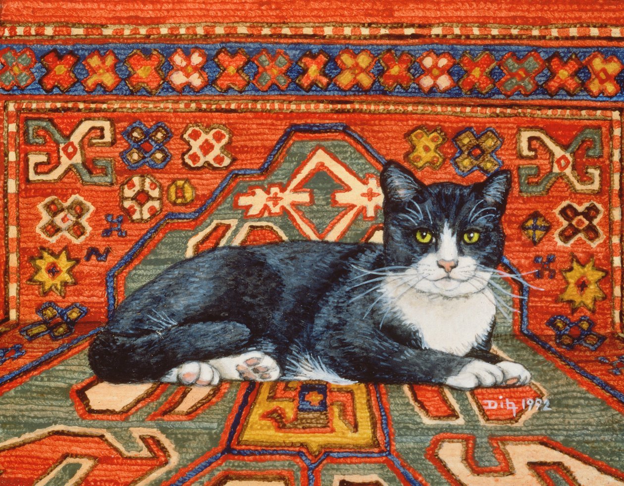 Tweede Tapijt-Katten-Patch, 1992 door Ditz