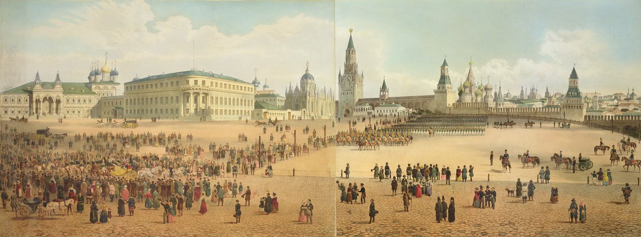 Het Nikolaievsky Paleis en de St. Basil
